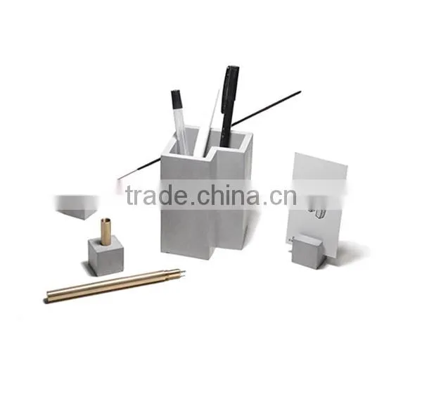 Multi-function Concrete Phone or Pen Holder for Office Organizer photo-2