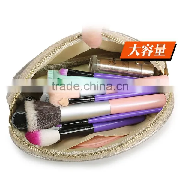 PU Leather Portable Bag Cosmetic Bag Large Capacity Wash Trumpet Storage Bag photo-2