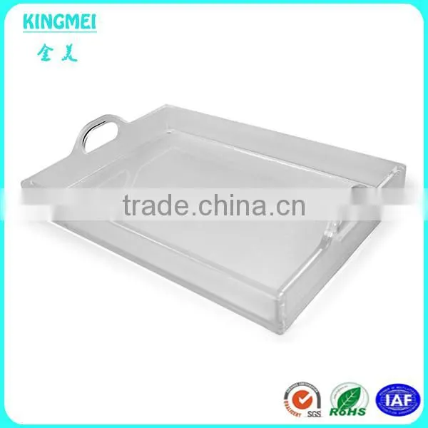 Kingmei OEM Thickened Rectangle Tabletop Acrylic Towel Tray photo-4
