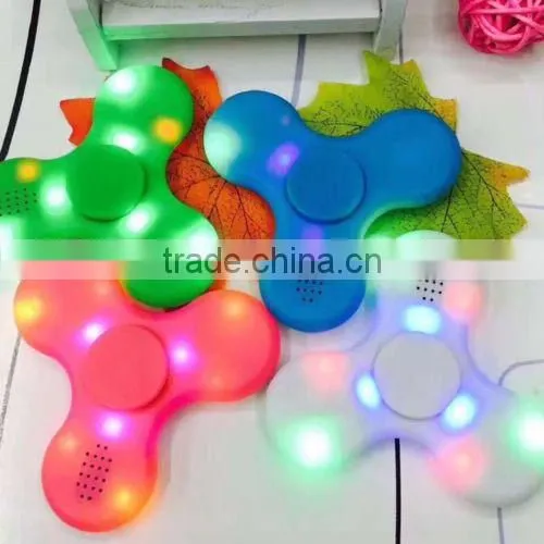 2017 Bluetooth Speaker LED Light Relief Hand Fidget EDC Hand Spinner Gyro Toy photo-5