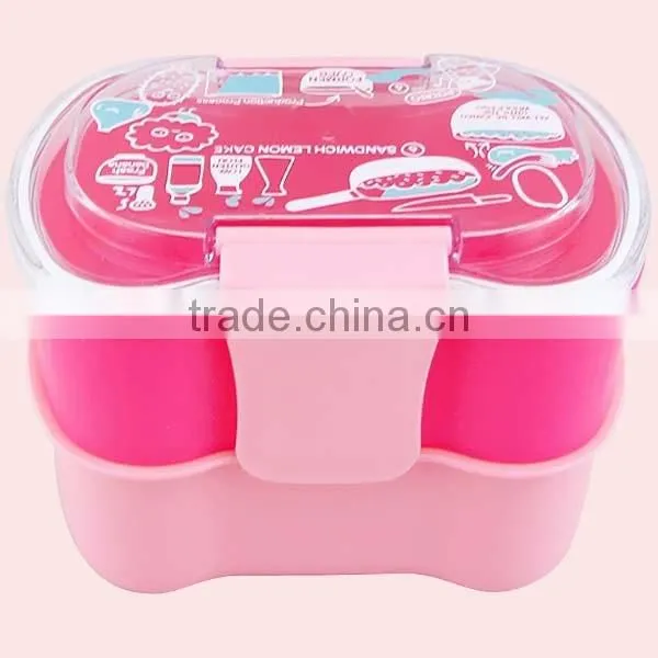 1400ML 2 Layers of Bowknot Bento Lunch Box photo-5