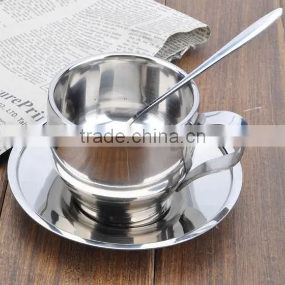 Double Wall Stainless Steel Coffee Cups With Handle photo-5