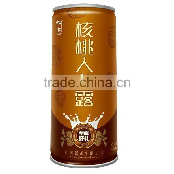 240ml Canned Soft Drink Walnut Ginsen Walnut Drink