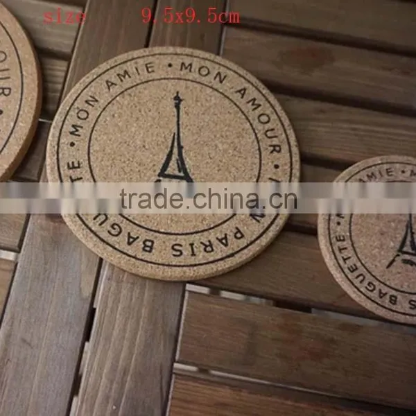 Unique Cute Custom Logo Cork Cup Mat photo-2