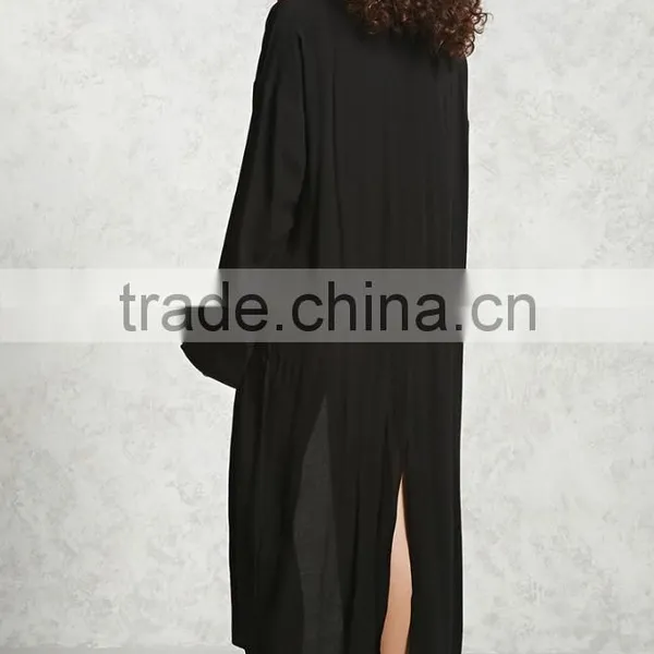 Muslim Long Cardigan Contemporary Longline Kimono Cardigan Knitwear Cardigan Manufacturers photo-4