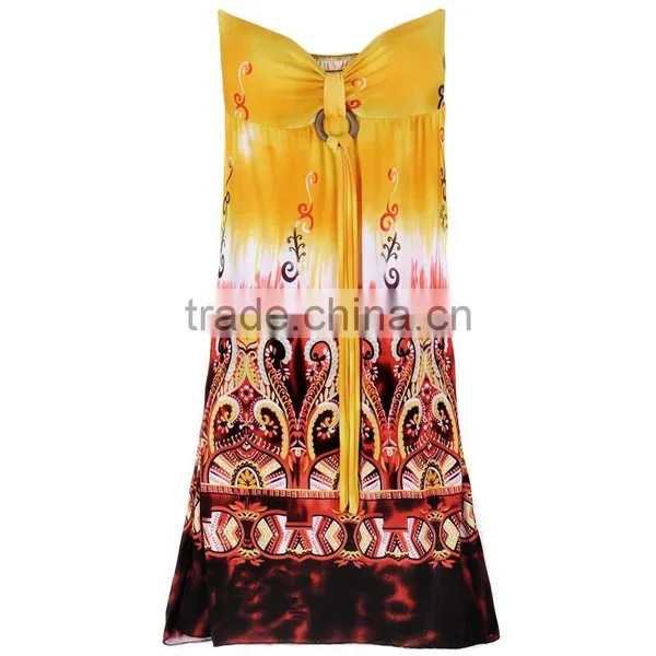 Sexy Sleeveless Mermaid Tie Dye Dress,women Fashion Dress,beach Dress photo-5