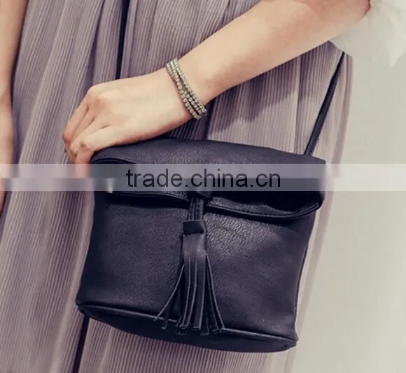 PU Special Design Pure Color Women Shoulder Bags Tote Bags photo-3