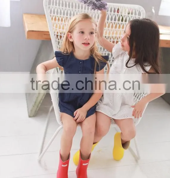 Cotton Floral Embroidered Summer Frock Designs Mom And Daughter Dress Matching photo-5