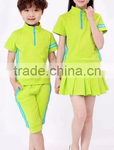 Primary Student Summer School Uniform Kids' Sports PE Knit photo-4