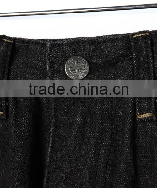 Bulk Wholesale Black Color Kids Elastic Waist Denim New Style Boys Pants Jeans photo-5