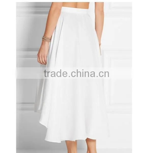 Cotton Sexy Skirt Ladies Wear Front Short Back Long Oem Service photo-3