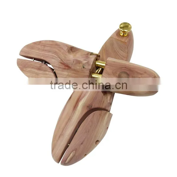 American Red Cedar Wood Type Wooden Shoe Stretcher With Metal Cap photo-3