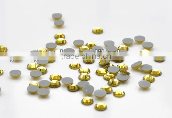 Crystal Glass DMC Hot Fix Rhinestones With Strong Glue in Jonquil photo-3