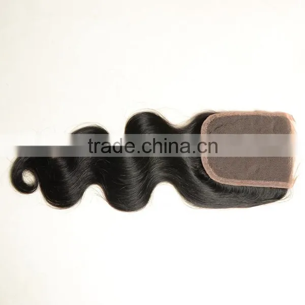 China 100% Human Hair Virgin Brazilian Hair 3 Way Part Closure photo-4