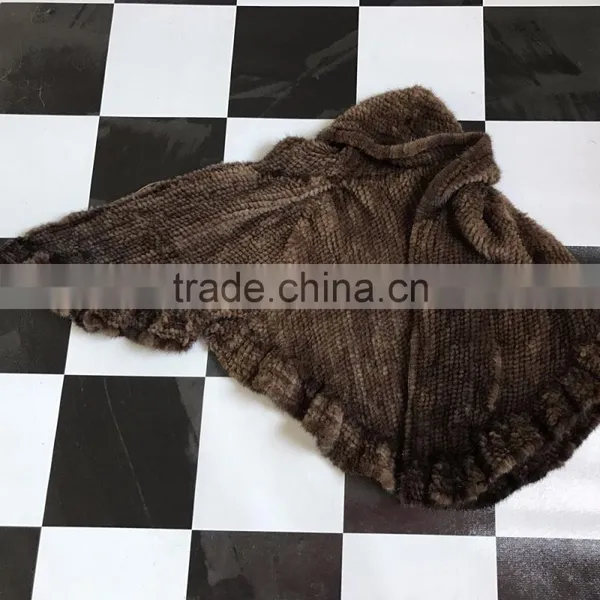 SJ467 2017 Newest Winter High Quality Cape Cape Mink Fur Coat Poncho for Women photo-5
