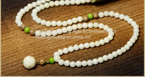 Tigen 108 Hand Necklace Jewelry Female Long Natural Bodhi Rosary Sweater Chain photo-3