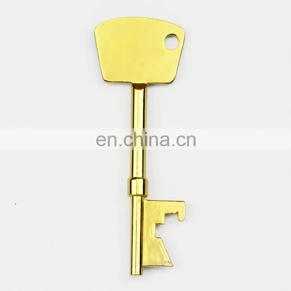 China Key Chian Manufacturer Wholesale Custom Bulk Blank Metal Gold Bar Keychain photo-5