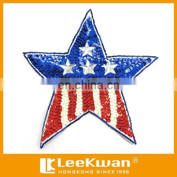 UK Flag Iron-on Patch, Sequin UK Flag Patch, Custom Sequin Patch Embroidery photo-2