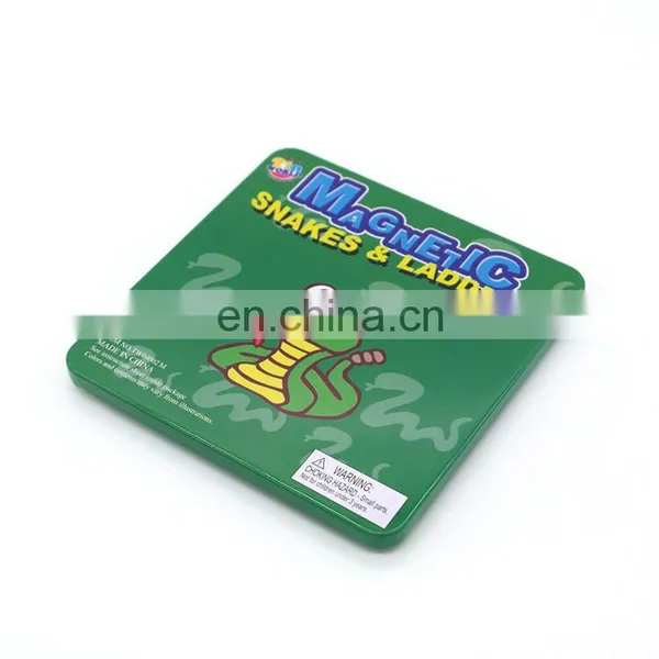 Fancy Printed Square Chess Game Gift Packaging Tin Box for Kids photo-3