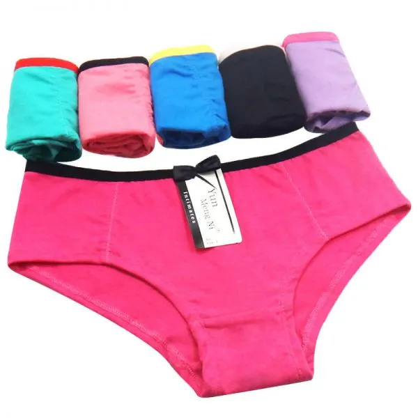 Yun Meng Ni Sexy Underwear Cute Bow Ladies Briefs Comfortable Cotton Panties For Women photo-4