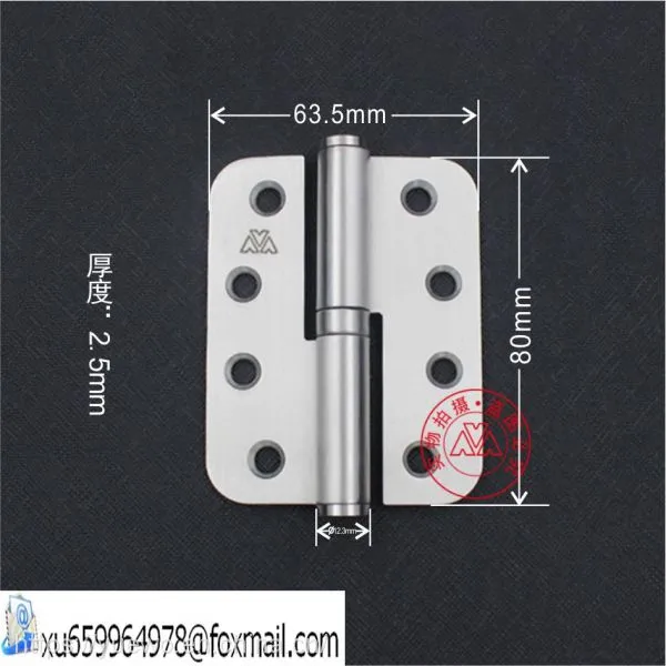 80*63.5 Stainless Steel Static Bearing Export Hafre Type Unloaded European H-hinge OEM photo-2