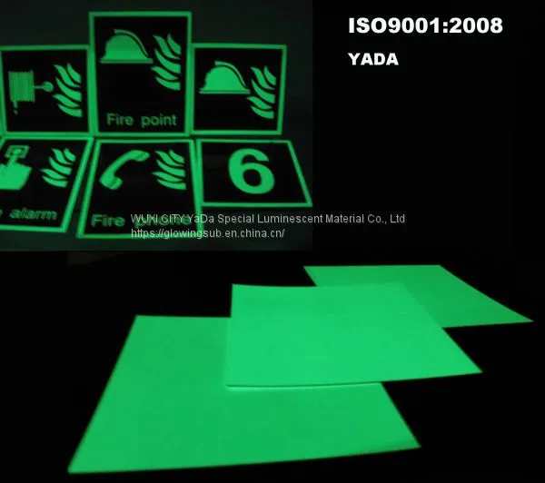 High Quality YADA Dark Glow Sign Board Pvc