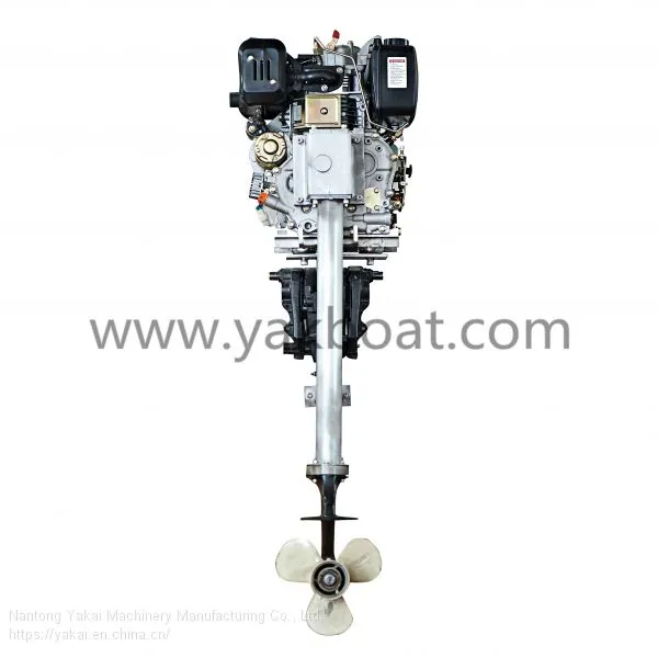 6HP 1-cylinder Air-cooled 4 Stroke Diesel Outboard Marine Engine photo-4