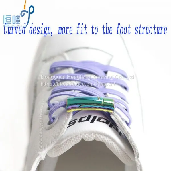 Cheap New Fashion Colorful Metal Lazy Elastic Flat No Tie Magnetic Shoelaces photo-2