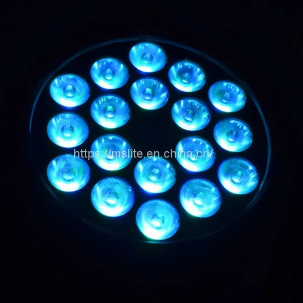 Professional Outdoor LED Par Light Waterproof 18x10w RGBW 4IN1 Color Change DJ Equipment Wedding Stage photo-4