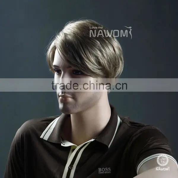 W3540 Malaysian Top Men Cool Boy Cut Human Hair Wigs photo-2