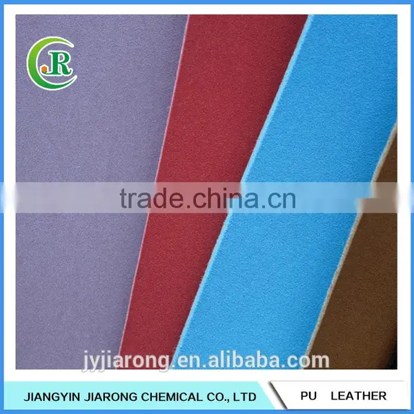Nubuck Pattern Embossed Shoe PU Leather