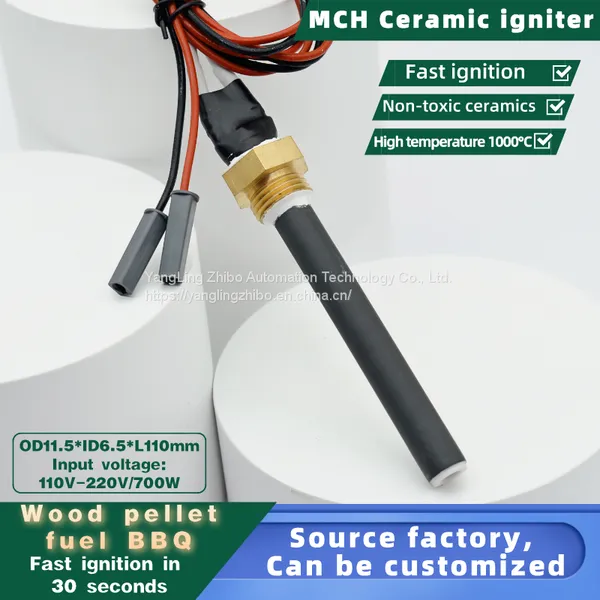 110V/240V MCH Ceramic Igniter Ceramic Ignition Stick MCH Ceramic Heater MCH Ceramic Heating Tube Can OEM or ODM photo-3