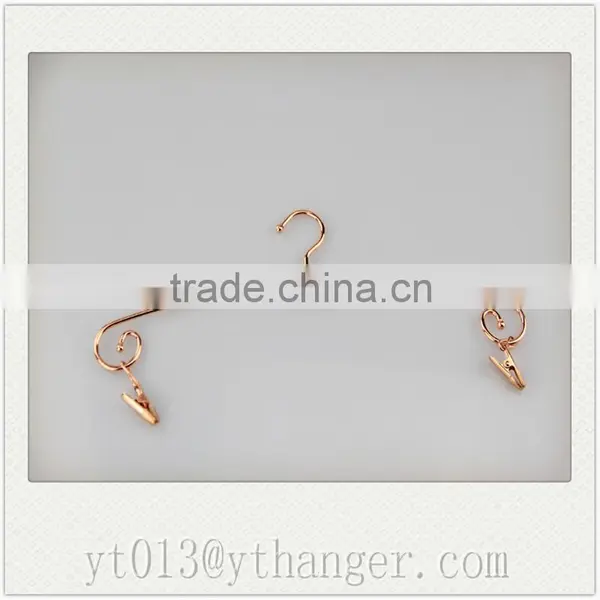 CY-321 Best Quality Metal Clothes Hanger Gold for Women Underwear photo-2