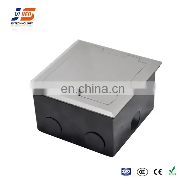 JS-DC120 Top Panel Closed And Opened Smoothly Electrical Charger Floor Socket Outlet Box photo-4