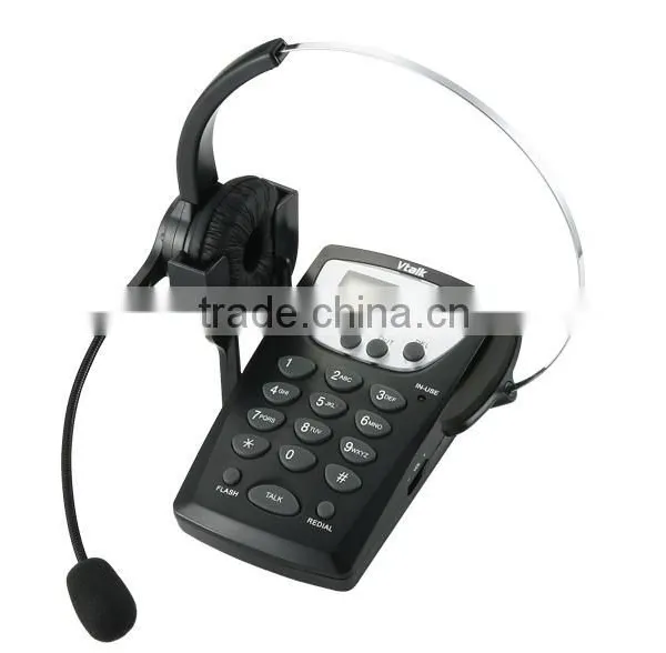 2015 New Popular Plastic Corded Call Center Headset Telephone photo-5