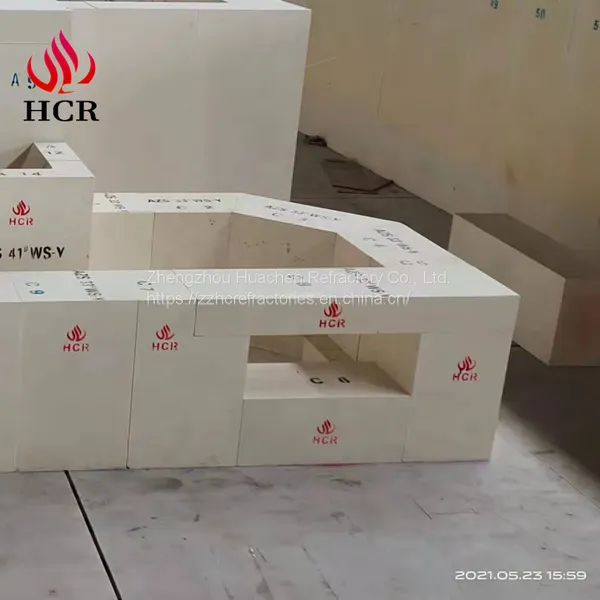 Китайские плавильно-литые блоки AZS торговой марки HCR из провинции Хэнань высокого качества