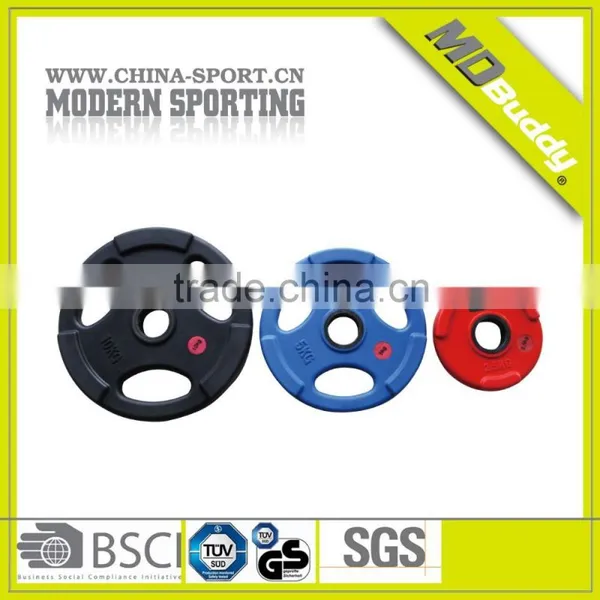 2015 New Product Gym Equipment Crossfit PU Plate Weight Lifting Rubber Plate photo-2