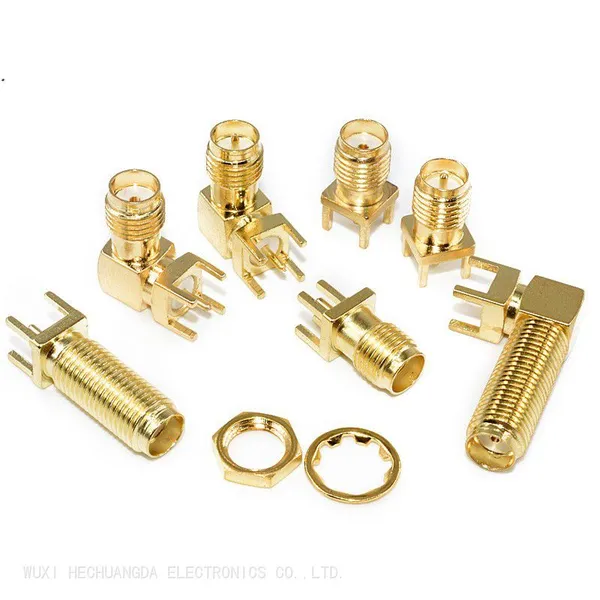 Wholesale RF SMA-KE Plug 11mm 13mm 15mm Long Screw Four Feet 16.5mm 18.5mm 20.5mm SMA Female PCB Connector photo-2
