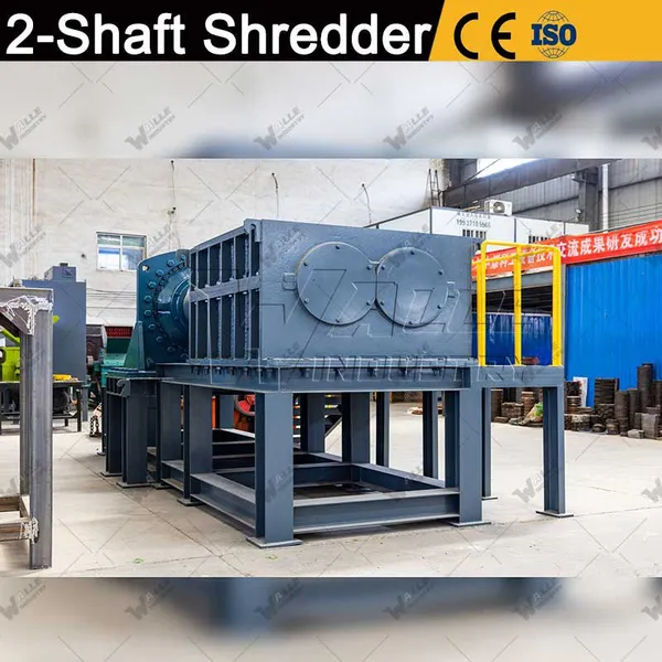 Solid Waste Recycling Shredding Machine Double Shaft Shredder