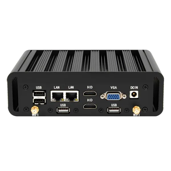 Cheapest Industrial PC Intel I5-7200U 16+256GB Wifi IP51 Industrial Fanless Mini PC With DC RJ45 LAN HDM-I VGA RS232 RS485 Port photo-4
