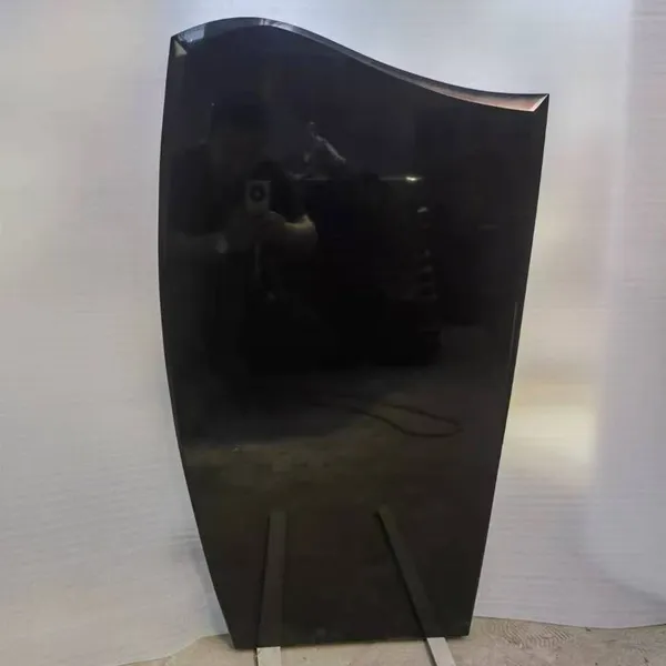 Owinstone-premium Black Naturally Polished Mongolia Black Basalt Monument/ Tombstone/gravestone for Wholesale, Customized Available, Cheap Price photo-3