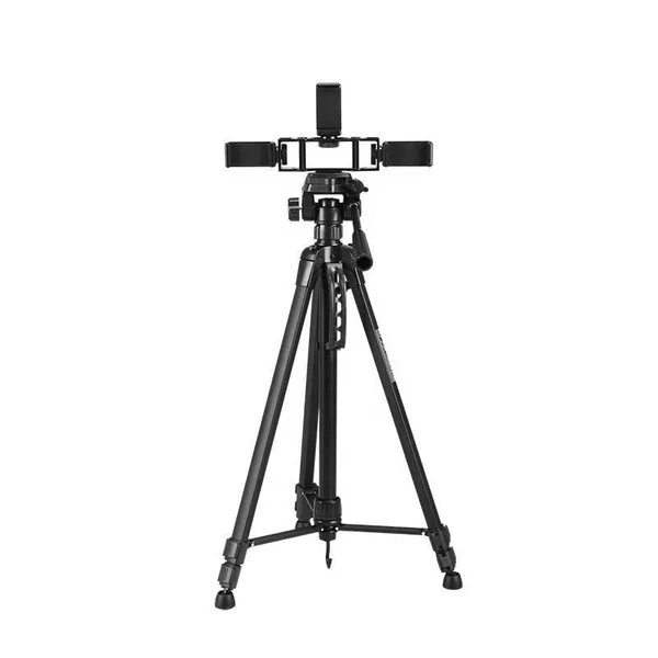 Hot Sale Camera Professional Stand Lightweight Tripod 1.56m/61inch Camera Foldable Tripod for Lights and Phone photo-3