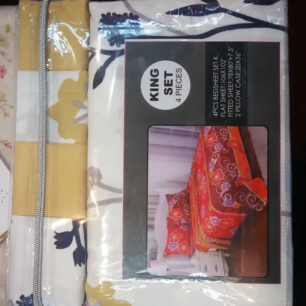 Poleyster Soft Bedsheet Set Twin Full Queen King 4pcs Cedsheet Sets Print Bed Sheet Setbedding Set photo-5