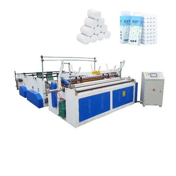 Toilet Tissue Paper Rewinder Machine Good Quality Toilet Paper Making Machine Price for Small Factory photo-2