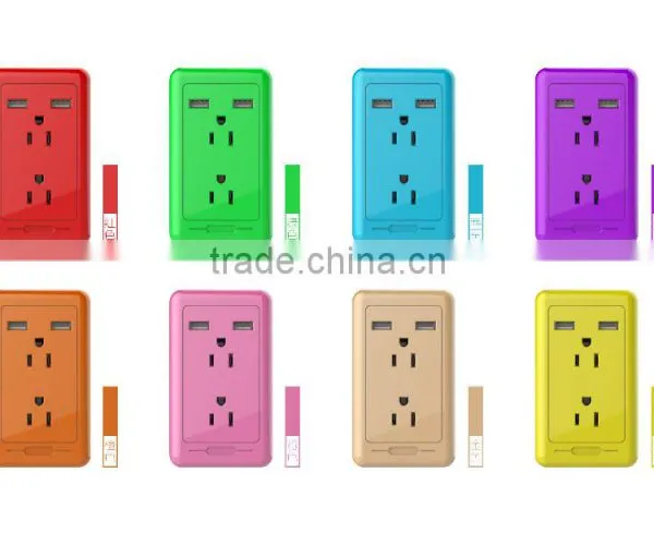 FCC Listed Over Voltage/current Protection IC 3 Pin Double Socket/US Power Socket/3 Pin America Female Socket photo-5