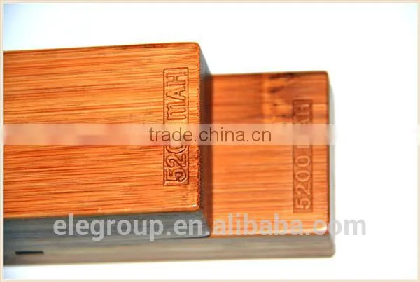 OEM Bamboo Case Samsung Huawei Xiaomi Smart Mobile Portable Power Bank 2600mah~5200mah photo-3