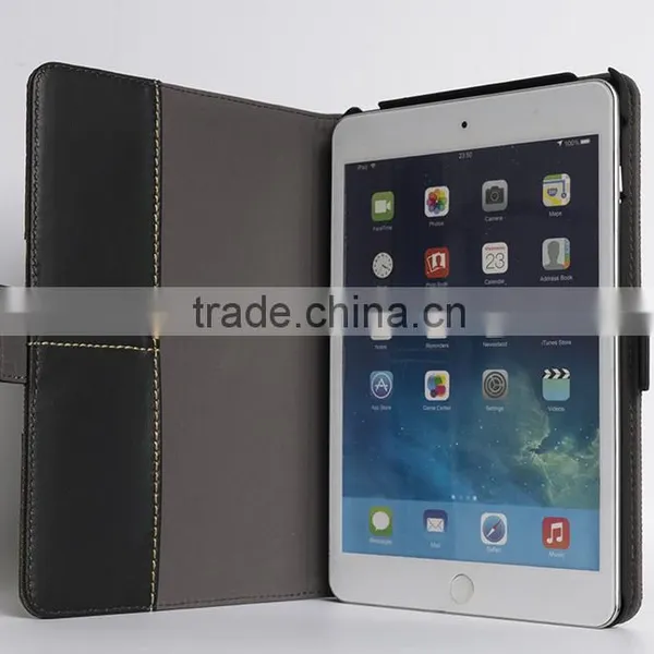Genuine Cowhide Leather Case for IPad Mini 4 Handmade Waxed Canvas Case for Ipad Mini Sleeve photo-3