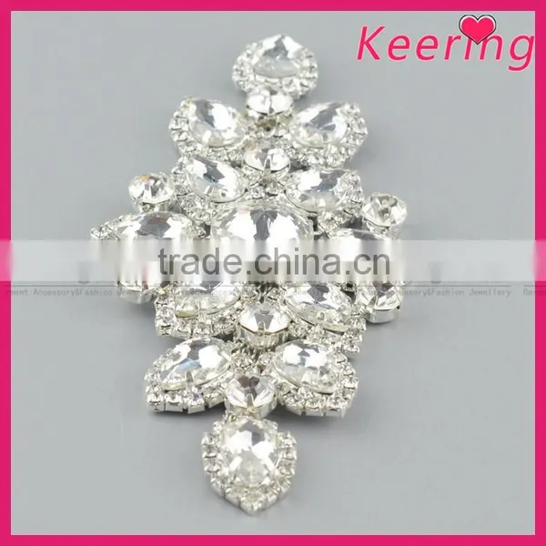 Cheap Bridal Shiny Glass Applqiue Embellishment WRE-258 photo-2