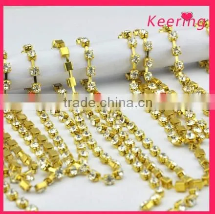 Newest Wholesale Pearl 2014 Drop Rhinestone Chain WRC-030