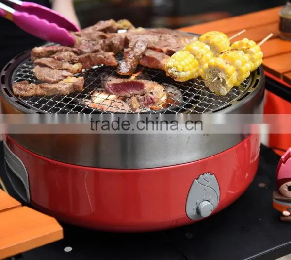 Smokeless and Portable BBQ Charcoal Grill photo-4
